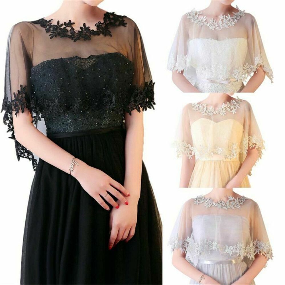 Stole Wedding Shawl - 여성 파티 신부 캐주얼 레이스 목도리