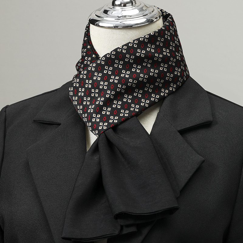 Silk Neck Scarf - 남성용 스카프 실크 느낌 넥 스카프