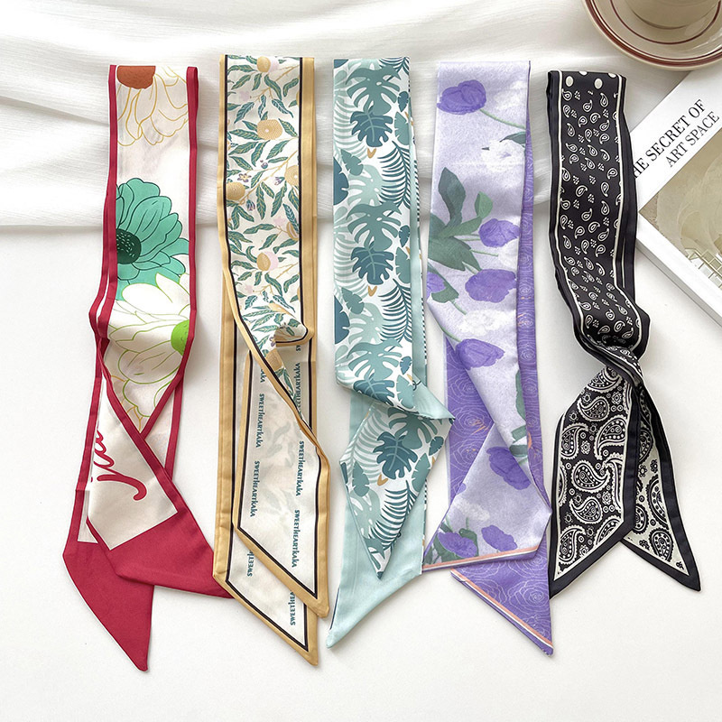 Silk Neck Scarf - 새로운 럭셔리 브랜드 모델 작은 실크