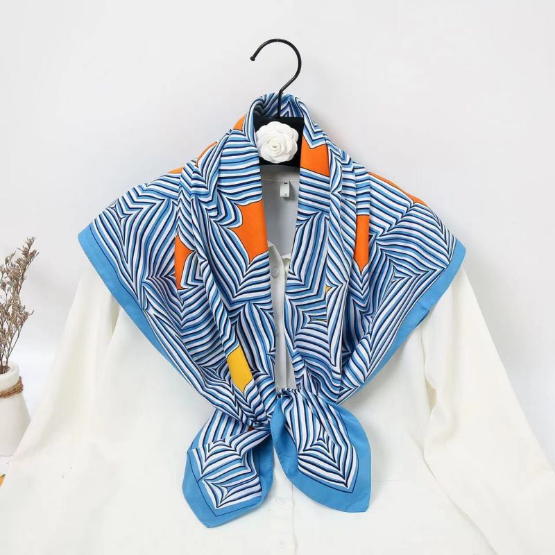90cm 정사각형 스카프 고품질 반다나 여성용 명품 트 - Silk Neck Scarf 리뷰 및 가격