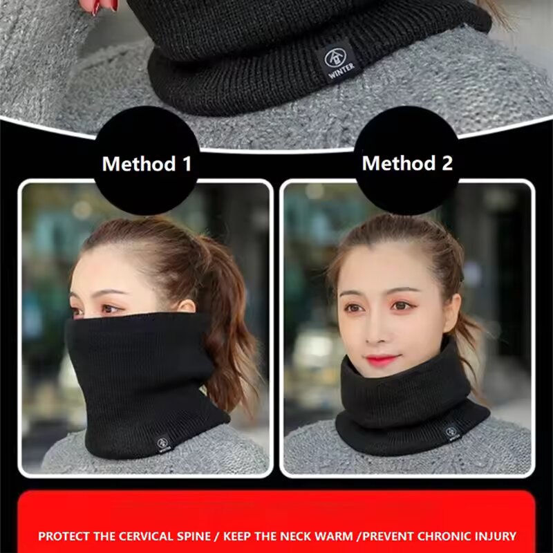 겨울용 따뜻한 니트 넥 스카프 (여성용, 남성용) 플러 - Muffler Men Wool 리뷰 및 가격