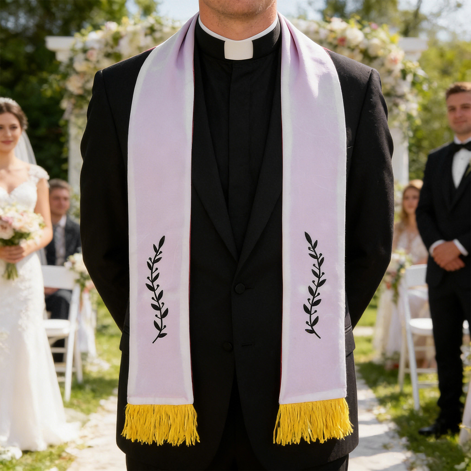 양면 착용 가능한 성직자 스톨, 자수 십자가 목사 숄, - Stole Wedding Shawl 리뷰 및 가격