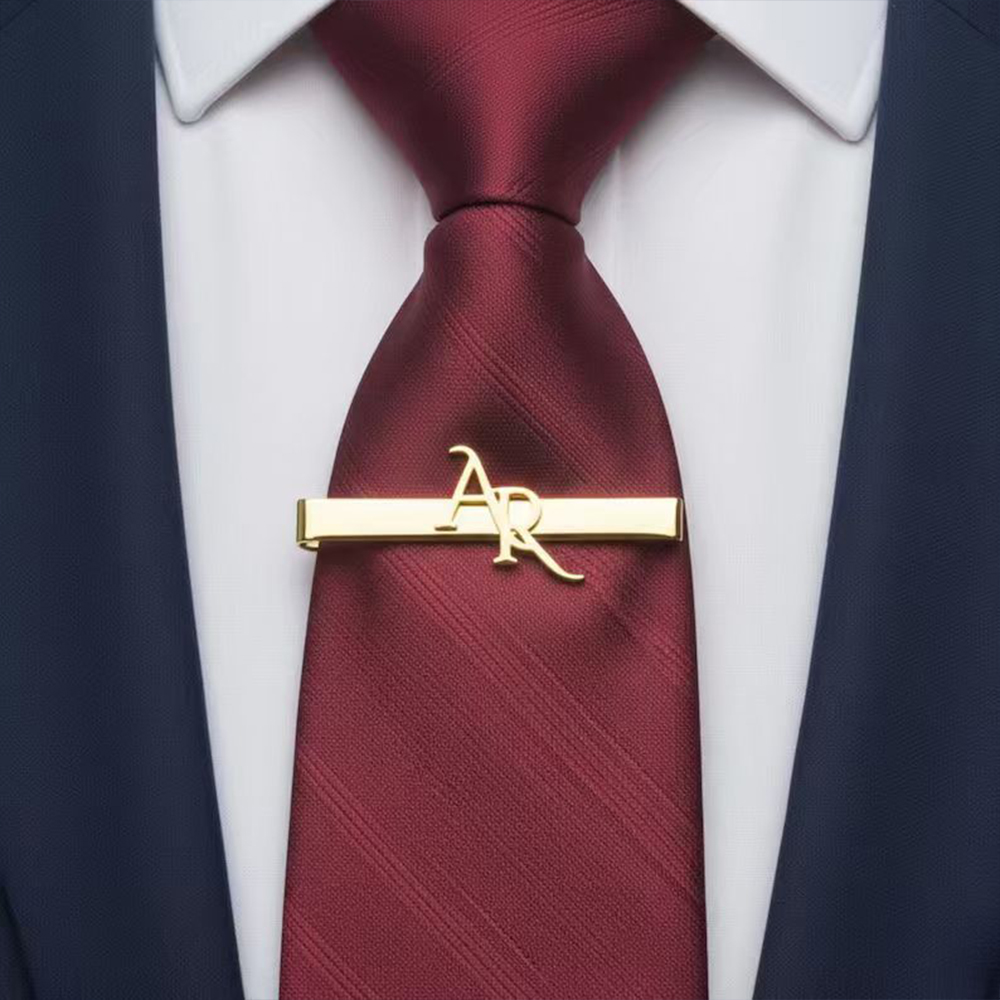 맞춤형 이니셜 스테인리스 스틸 타이 클립 셔츠 세트 스 - Tie Clip Silver 리뷰 및 가격