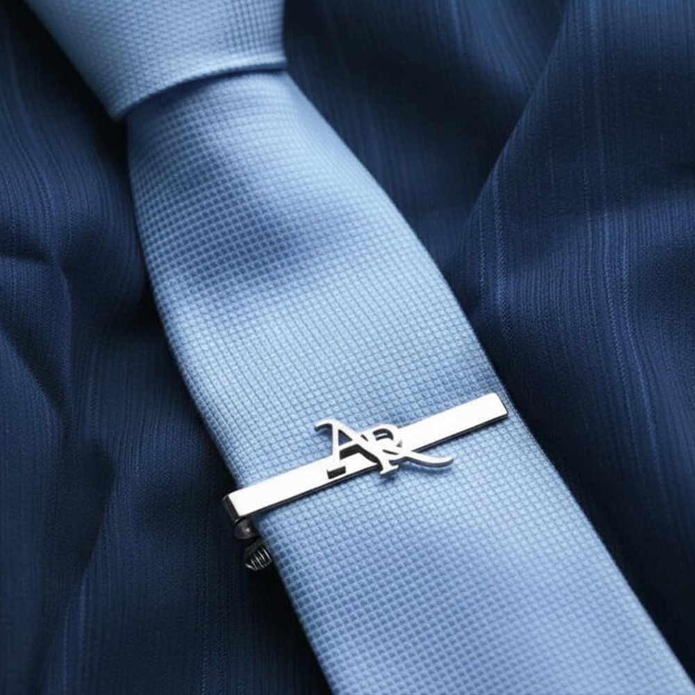 맞춤형 이니셜 스테인리스 스틸 타이 클립 셔츠 세트 스 - Tie Clip Silver 리뷰 및 가격