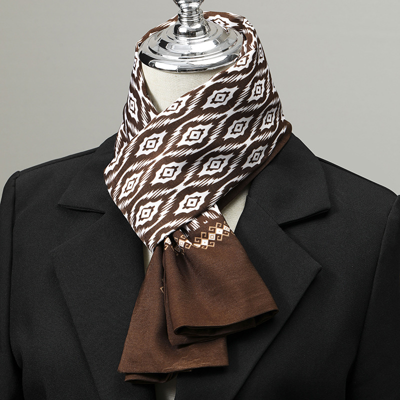 남성용 스카프 실크 느낌 넥 스카프 작은 정사각형 정장 - Silk Neck Scarf 리뷰 및 가격
