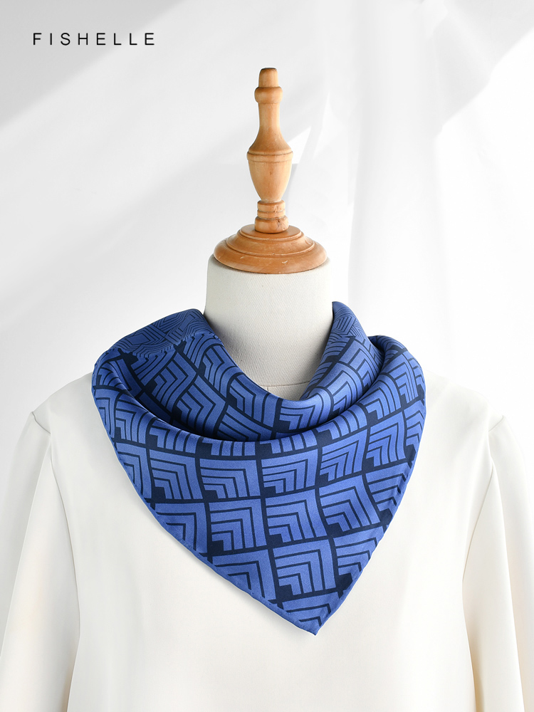 중국 클래식 블루 화이트 도자기 천연 실크 스카프, 능 - Silk Neck Scarf 리뷰 및 가격